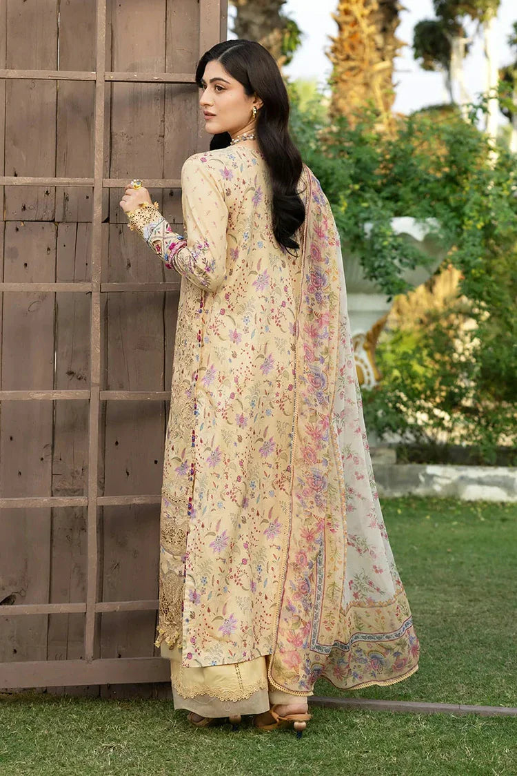 Picture of Elaf - Chikankari Prints With Chiffon Dupatta - ERC-5B KHUSHEE - Unstitched - Available at Raja Sahib