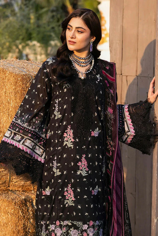 Picture of Elaf - Chikankari Prints With Chiffon Dupatta - ERC-7A ARZO - Unstitched - Available at Raja Sahib