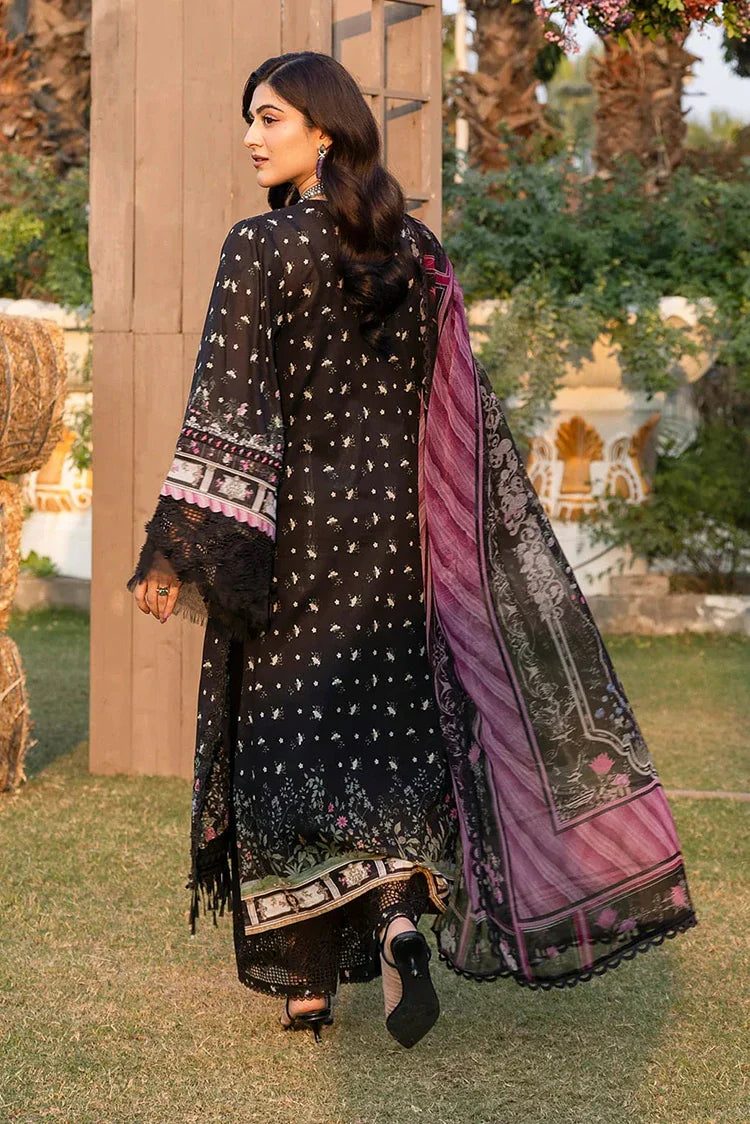 Picture of Elaf - Chikankari Prints With Chiffon Dupatta - ERC-7A ARZO - Unstitched - Available at Raja Sahib