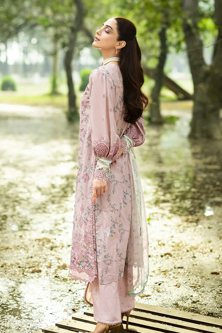 Picture of Elaf - Chikankari Prints With Chiffon Dupatta - ERC-8A SAHAA - Unstitched - Available at Raja Sahib