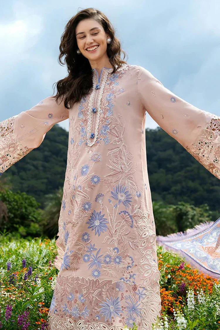 Picture of Mushq - Hemline The Secret Garden - 2A-Bloom Sonata - Unstitched - Available at Raja Sahib