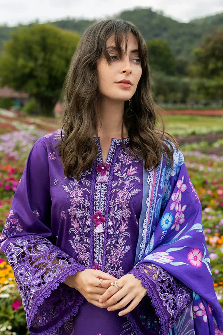 Picture of Mushq - Hemline The Secret Garden - 2B-Lily Veil - Unstitched - Available at Raja Sahib