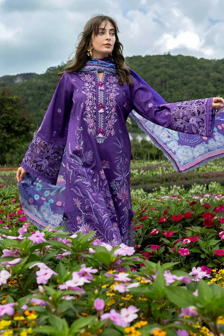Picture of Mushq - Hemline The Secret Garden - 2B-Lily Veil - Unstitched - Available at Raja Sahib