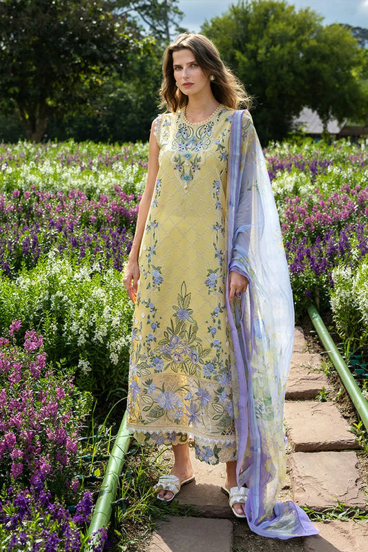 Picture of Mushq - Hemline The Secret Garden - 3A-Sunlit Meadow - Unstitched - Available at Raja Sahib