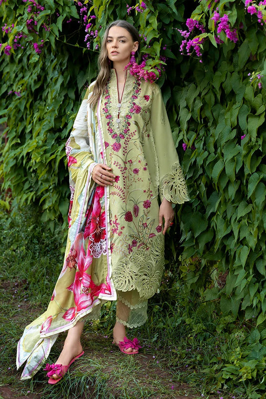Picture of Mushq - Hemline The Secret Garden - 4A-Wildflower Waltz - Unstitched - Available at Raja Sahib