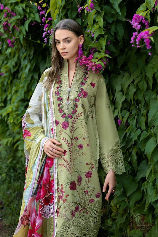 Picture of Mushq - Hemline The Secret Garden - 4A-Wildflower Waltz - Unstitched - Available at Raja Sahib