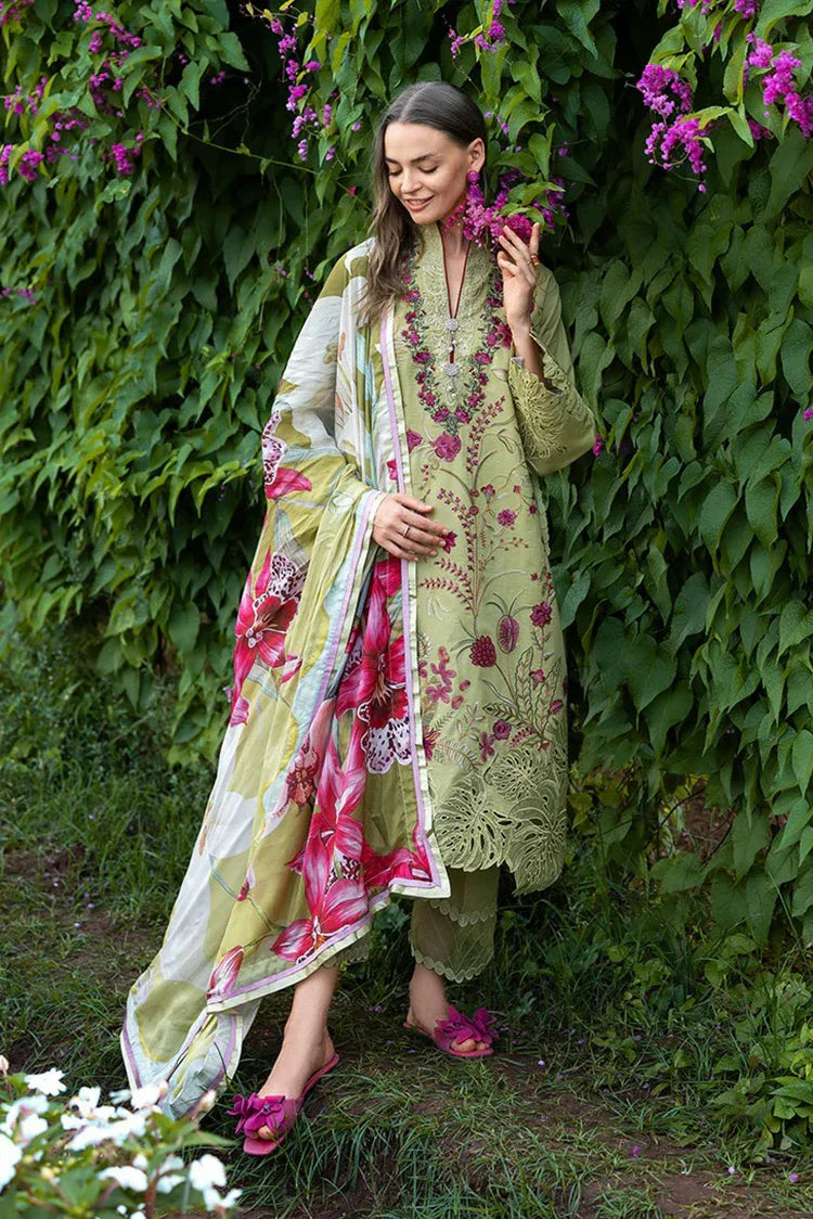 Picture of Mushq - Hemline The Secret Garden - 4A-Wildflower Waltz - Unstitched - Available at Raja Sahib