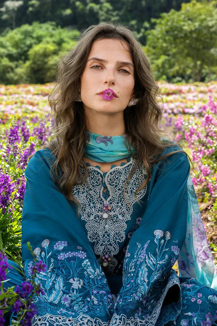 Picture of Mushq - Hemline The Secret Garden - 5B-Emerald Fern - Unstitched - Available at Raja Sahib