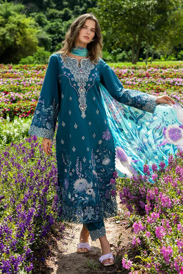 Picture of Mushq - Hemline The Secret Garden - 5B-Emerald Fern - Unstitched - Available at Raja Sahib