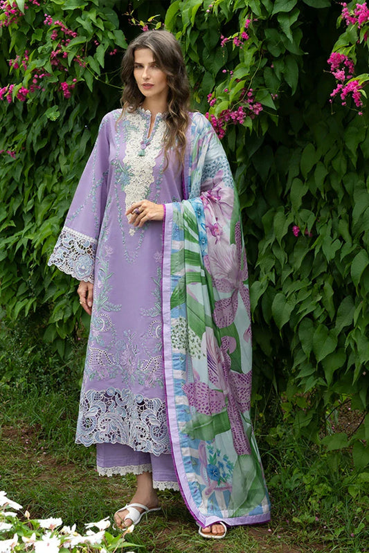 Picture of Mushq - Hemline The Secret Garden - 7A-Dewdrop Dance - Unstitched - Available at Raja Sahib