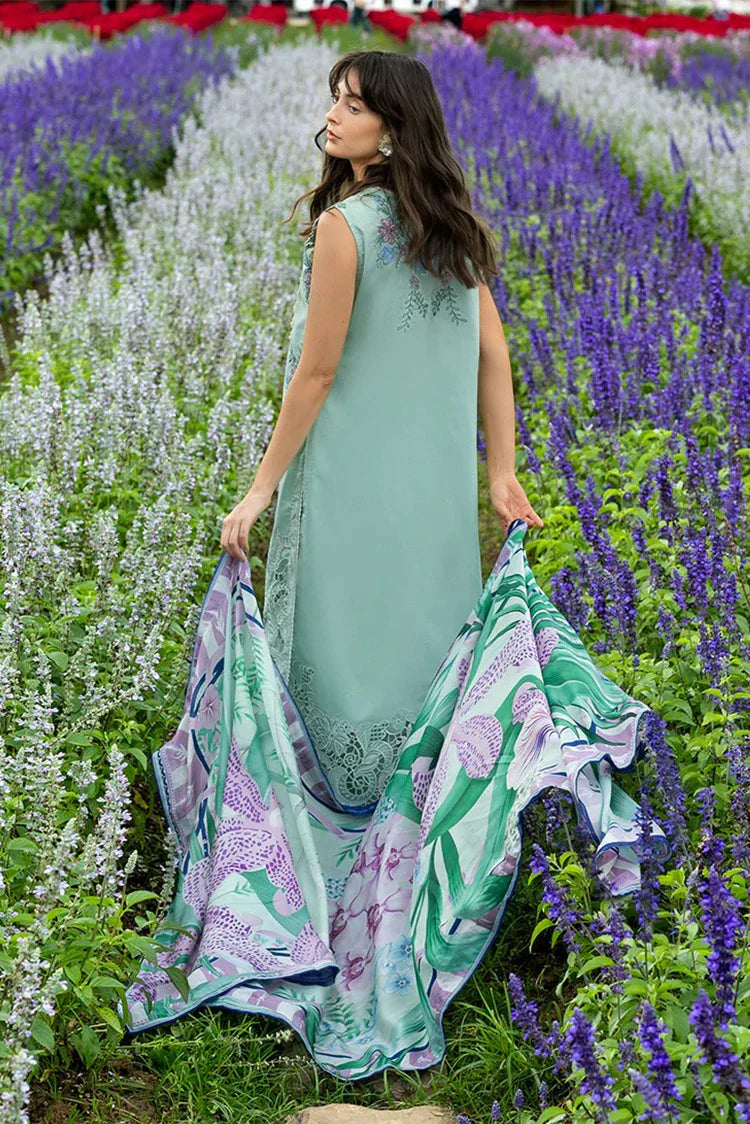 Picture of Mushq - Hemline The Secret Garden - 7B-Hummingbird Haven - Unstitched - Available at Raja Sahib