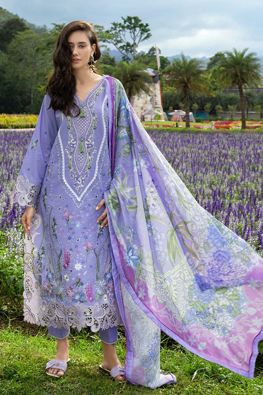 Picture of Mushq - Hemline The Secret Garden - 8A-Daisy Reverie - Unstitched - Available at Raja Sahib