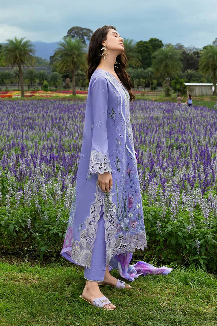 Picture of Mushq - Hemline The Secret Garden - 8A-Daisy Reverie - Unstitched - Available at Raja Sahib