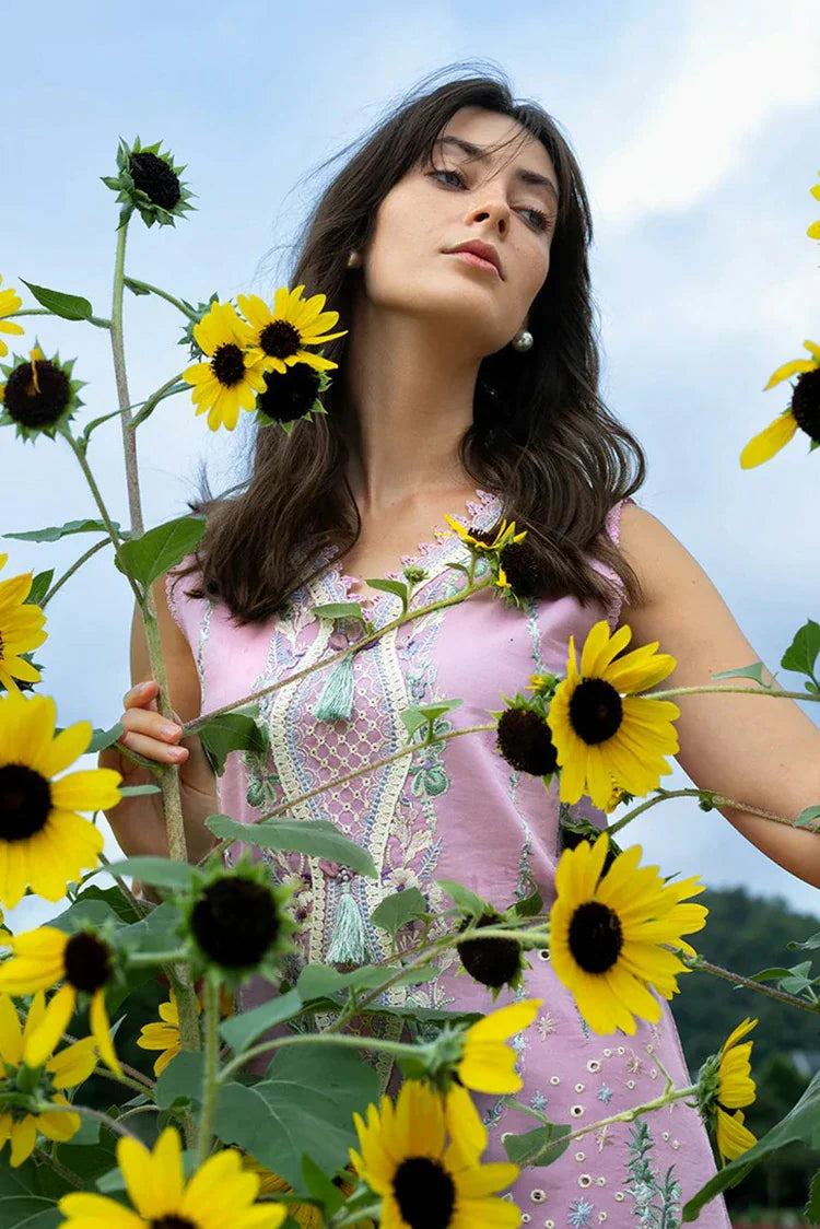 Picture of Mushq - Hemline The Secret Garden - 8B-Peony Glow - Unstitched - Available at Raja Sahib