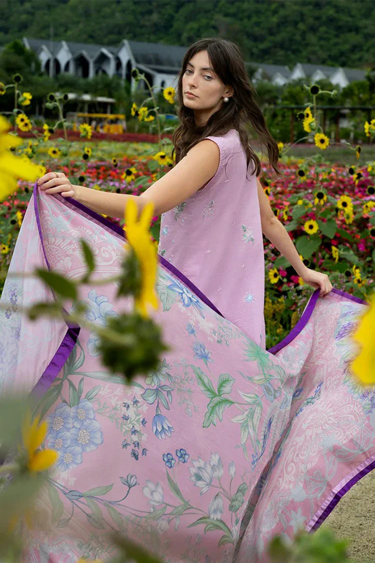 Picture of Mushq - Hemline The Secret Garden - 8B-Peony Glow - Unstitched - Available at Raja Sahib