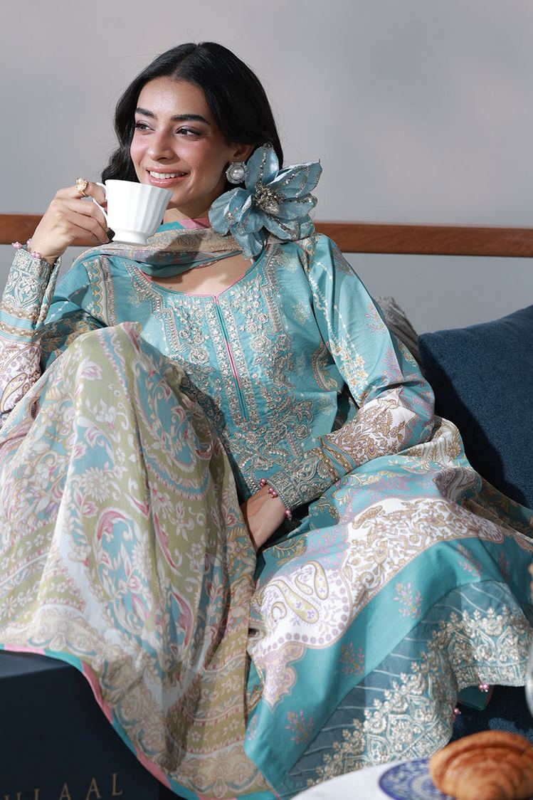 Picture of Gulaal - Delia Lawn Collection - D1-EIDRA - Unstitched - Available at Raja Sahib