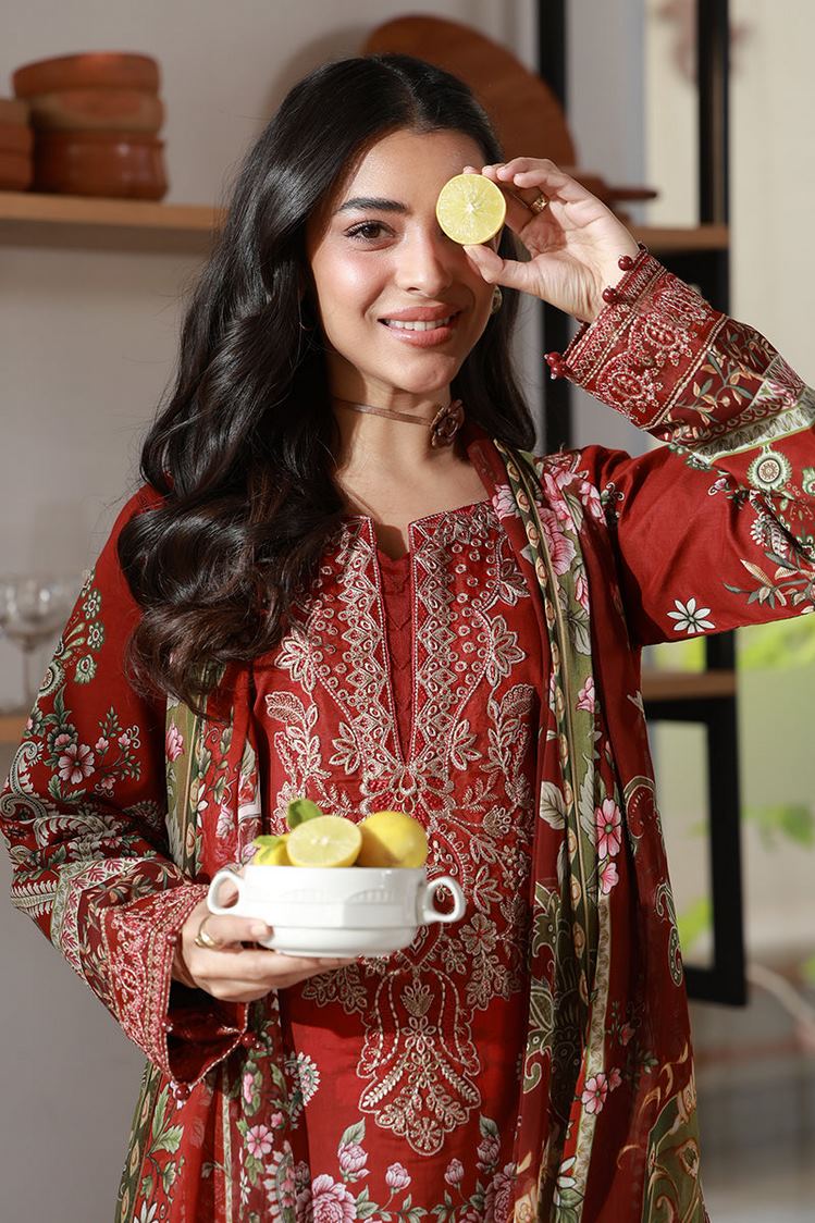 Picture of Gulaal - Delia Lawn Collection - D9-SIA - Unstitched - Available at Raja Sahib
