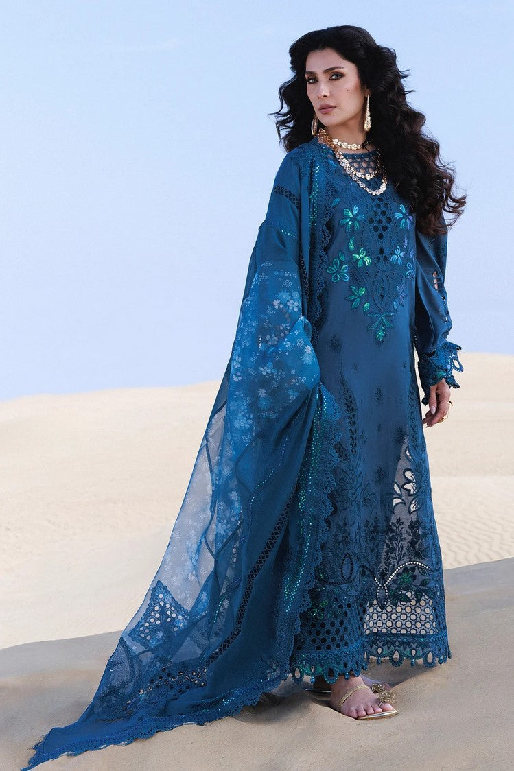 Picture of Nureh - Aman Luxury Lawn Collection - NE-229 - Unstitched - Available at Raja Sahib