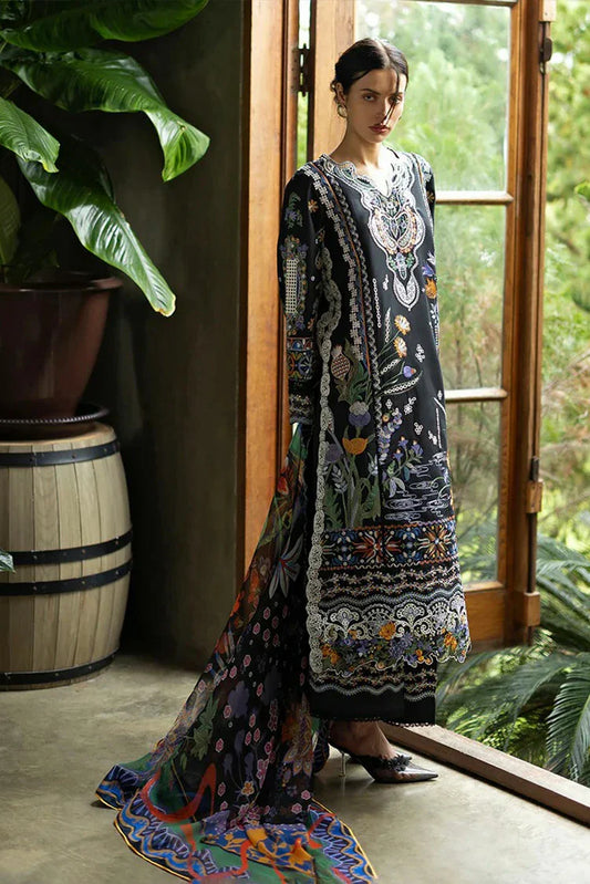 Picture of Esmel - Mon Tresor Luxe Lawn Collection - 111-Sia - Unstitched - Available at Raja Sahib