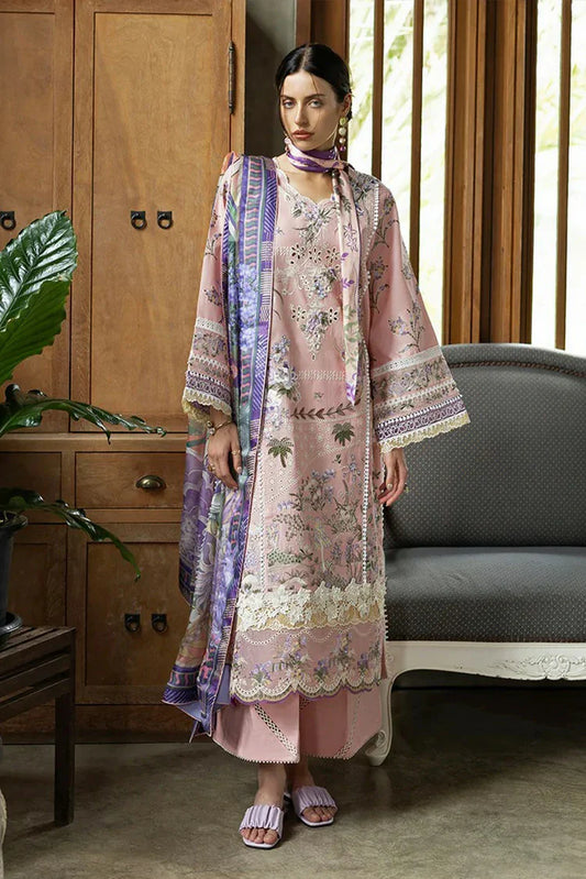 Picture of Esmel - Mon Tresor Luxe Lawn Collection - 104-Rosy - Unstitched - Available at Raja Sahib