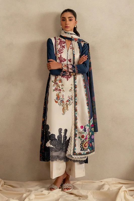 Picture of Asifa & Nabeel - Meraki Spring Summer - Saffron Soul MSSL-10 - Unstitched - Available at Raja Sahib