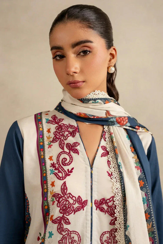 Picture of Asifa & Nabeel - Meraki Spring Summer - Saffron Soul MSSL-10 - Unstitched - Available at Raja Sahib