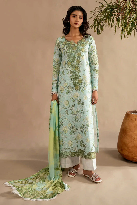 Picture of Asifa & Nabeel - Meraki Spring Summer - Mint Mosaic MSSL-12 - Unstitched - Available at Raja Sahib