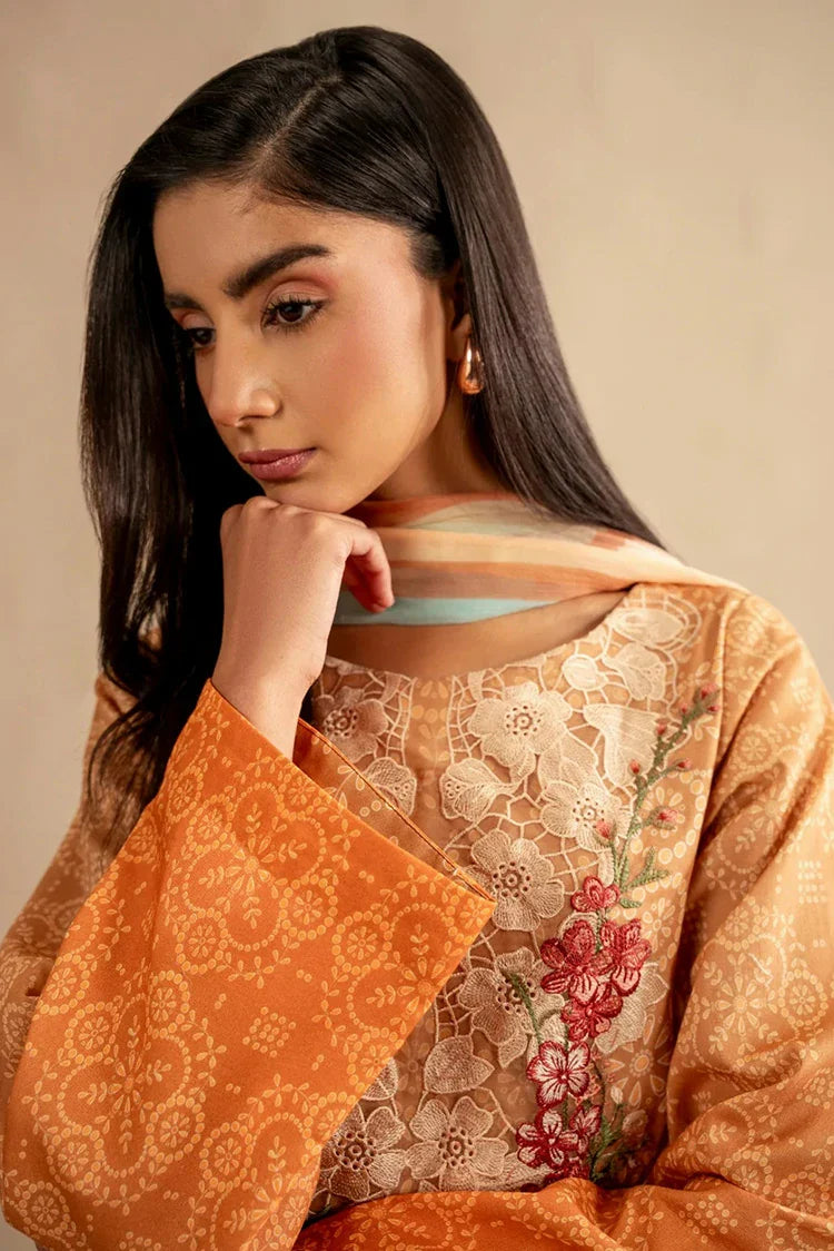 Picture of Asifa & Nabeel - Meraki Spring Summer - Peach Sorbet MSSL-02 - Unstitched - Available at Raja Sahib