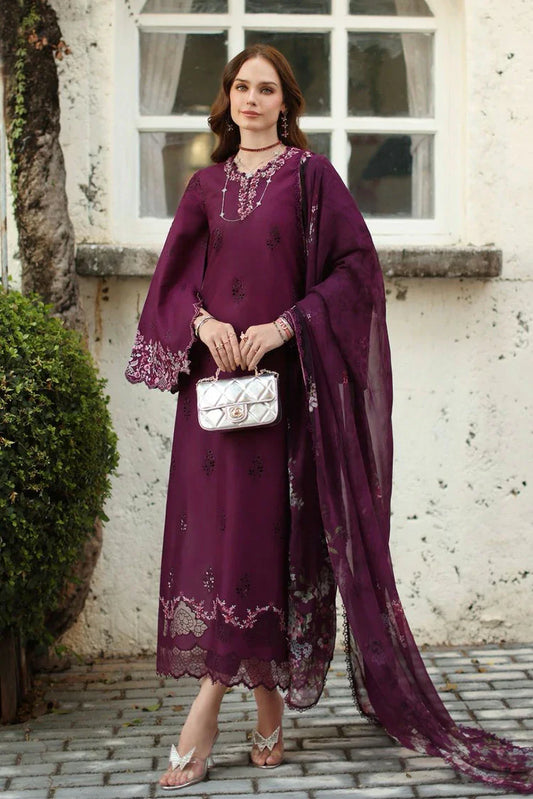 Picture of Noor by Saadia Asad - Noor Luxe Chickenkari - Design-1A - Unstitched - Available at Raja Sahib