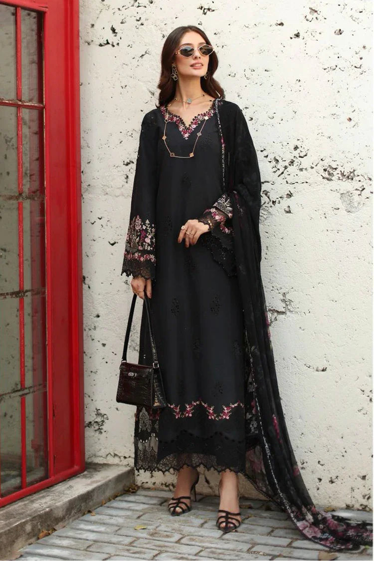 Picture of Noor by Saadia Asad - Noor Luxe Chickenkari - Design-1B - Unstitched - Available at Raja Sahib