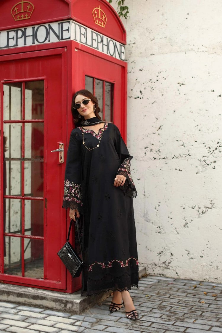 Picture of Noor by Saadia Asad - Noor Luxe Chickenkari - Design-1B - Unstitched - Available at Raja Sahib