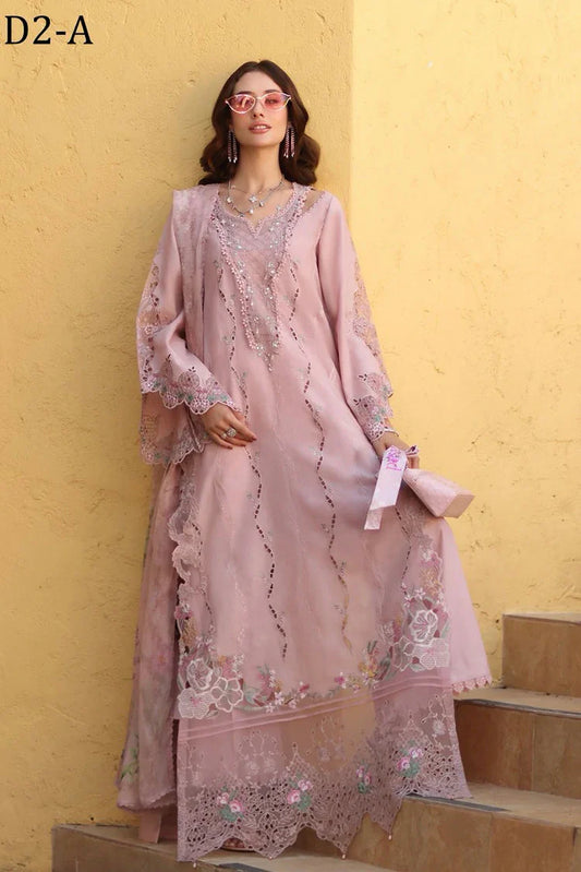 Picture of Noor by Saadia Asad - Noor Luxe Chickenkari - Design-2A - Unstitched - Available at Raja Sahib