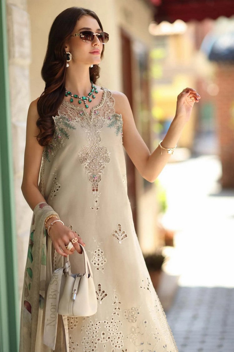 Picture of Noor by Saadia Asad - Noor Luxe Chickenkari - Design-6A - Unstitched - Available at Raja Sahib