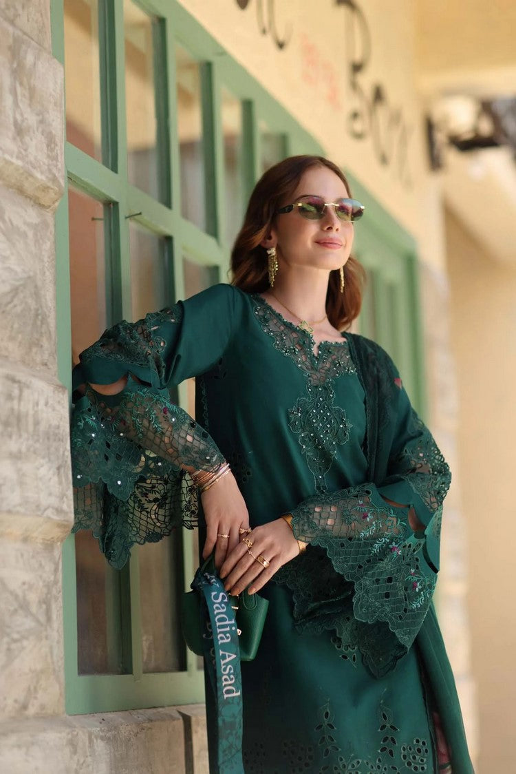 Picture of Noor by Saadia Asad - Noor Luxe Chickenkari - Design-6B - Unstitched - Available at Raja Sahib