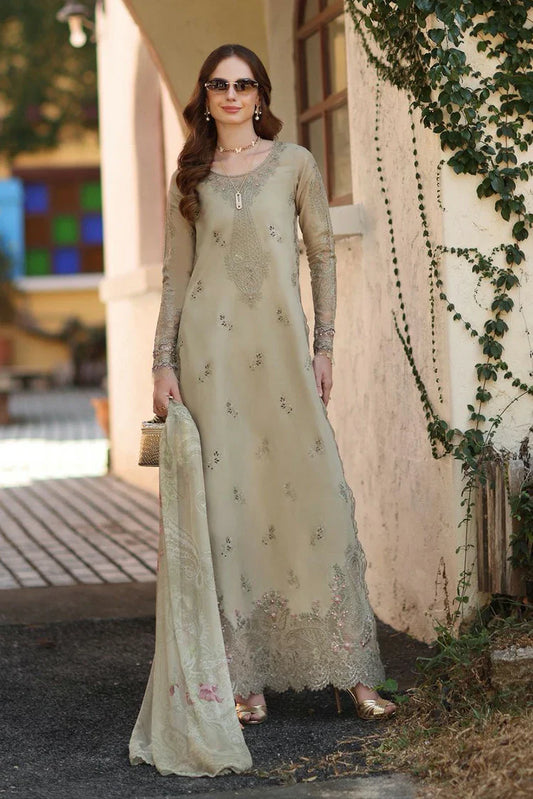 Picture of Noor by Saadia Asad - Noor Luxe Chickenkari - Design-7B - Unstitched - Available at Raja Sahib
