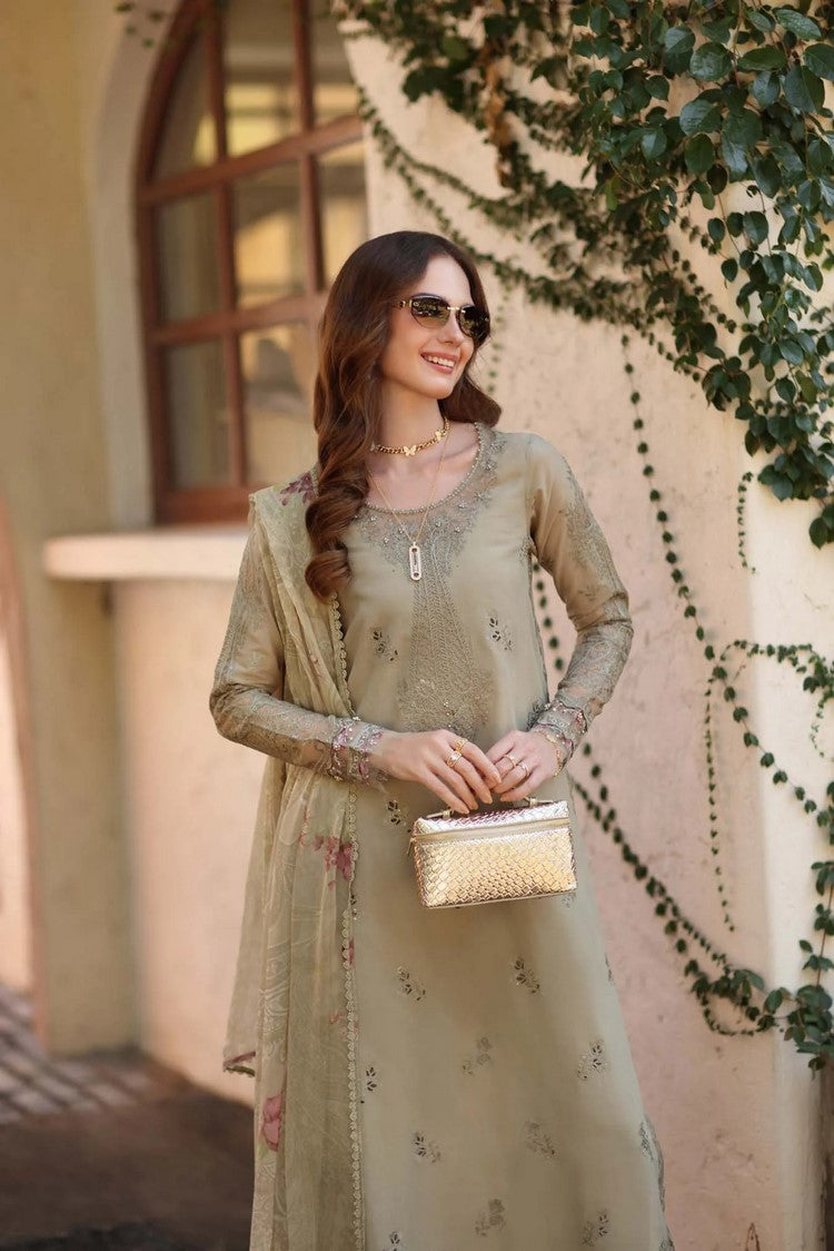 Picture of Noor by Saadia Asad - Noor Luxe Chickenkari - Design-7B - Unstitched - Available at Raja Sahib