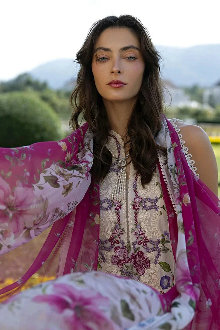 Picture of Elaf - Signature Florals Whispers Collection - ESA-1A DUCHESS - Unstitched - Available at Raja Sahib