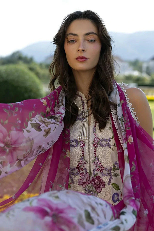 Picture of Elaf - Signature Florals Whispers Collection - ESA-1A DUCHESS - Unstitched - Available at Raja Sahib