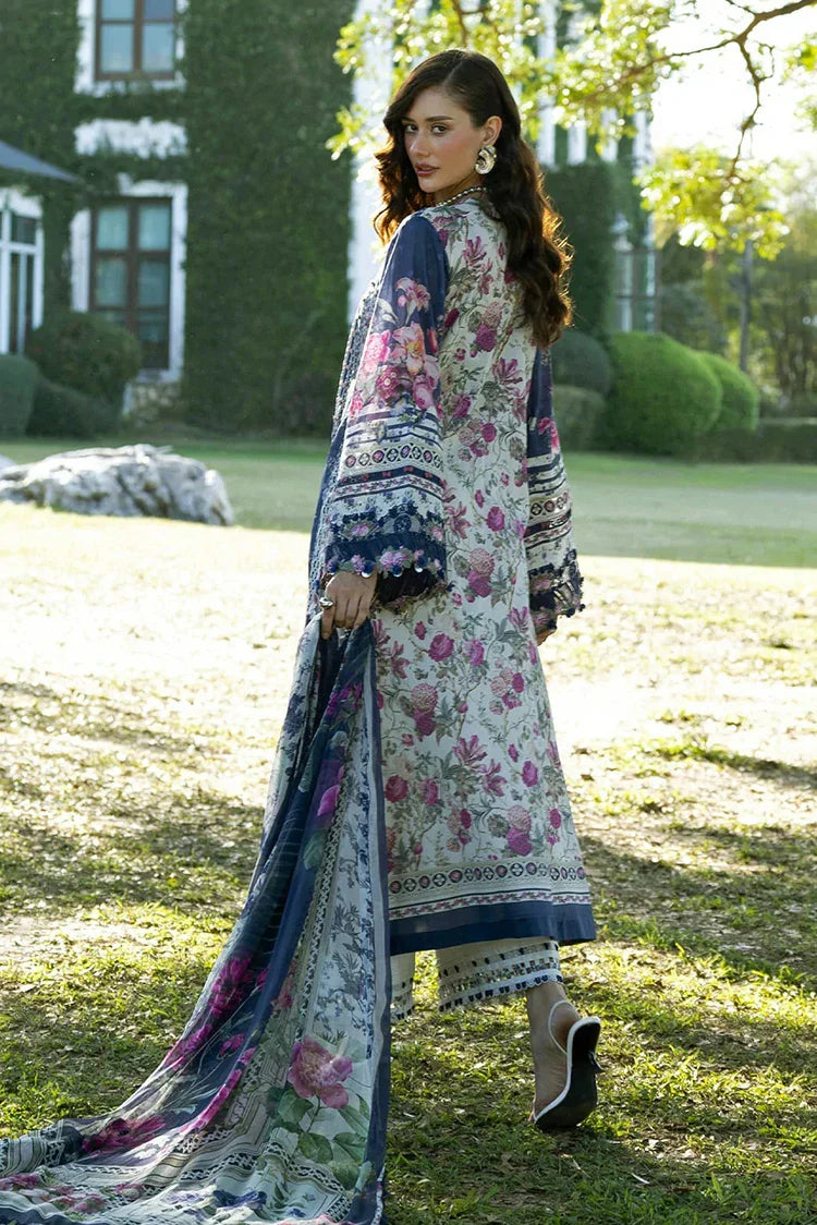 Picture of Elaf - Signature Florals Whispers Collection - ESA-2A VERONICA - Unstitched - Available at Raja Sahib