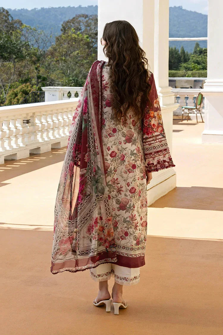 Picture of Elaf - Signature Florals Whispers Collection - ESA-2B RUBY LADY - Unstitched - Available at Raja Sahib