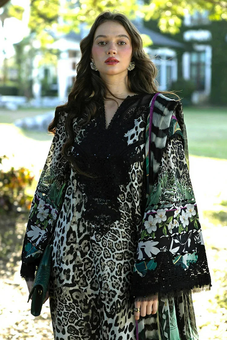 Picture of Elaf - Signature Florals Whispers Collection - ESA-3A BELLADURNE - Unstitched - Available at Raja Sahib