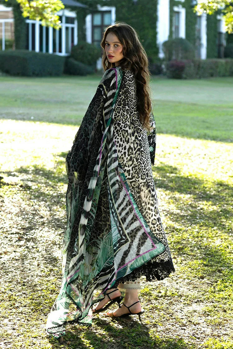 Picture of Elaf - Signature Florals Whispers Collection - ESA-3A BELLADURNE - Unstitched - Available at Raja Sahib