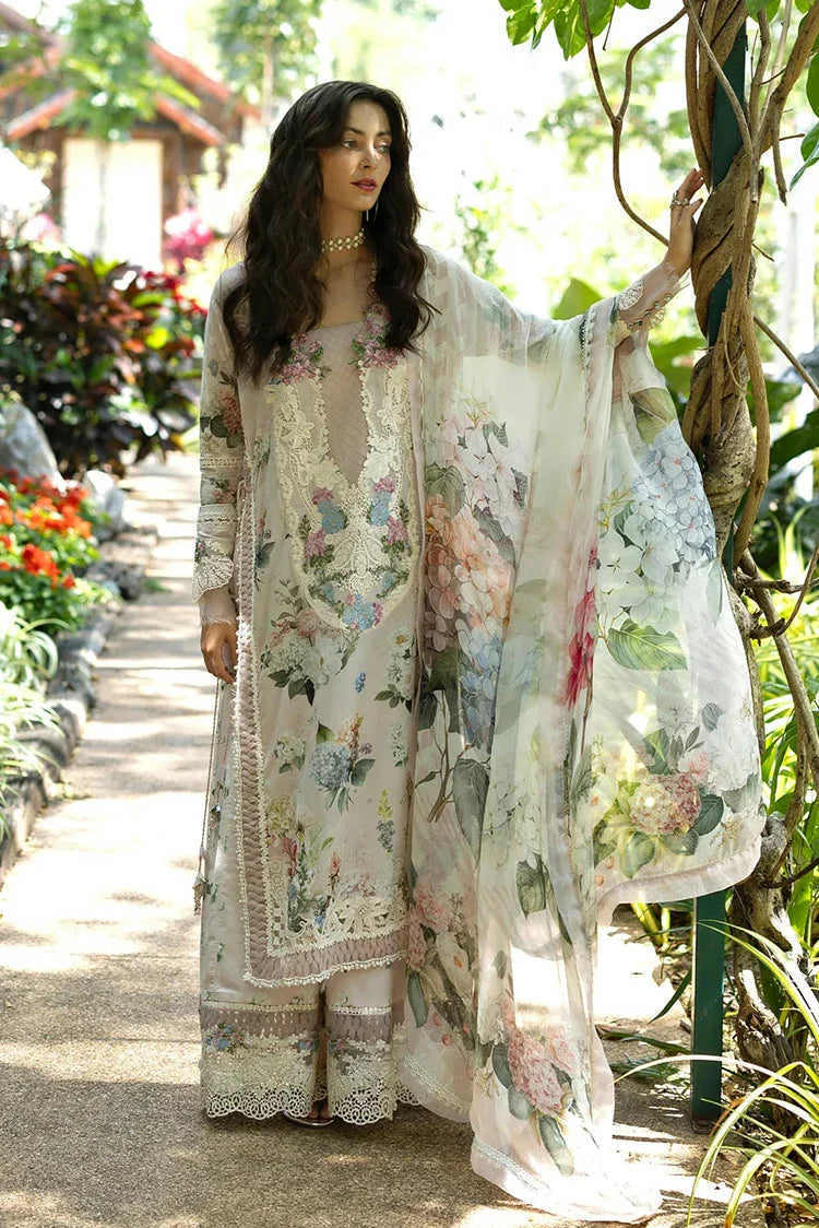 Picture of Elaf - Signature Florals Whispers Collection - ESA-4A TUSCAN FAIRY - Unstitched - Available at Raja Sahib