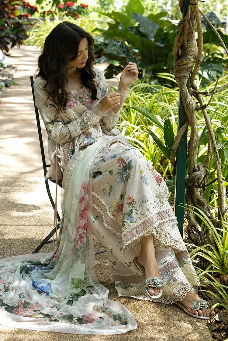 Picture of Elaf - Signature Florals Whispers Collection - ESA-4A TUSCAN FAIRY - Unstitched - Available at Raja Sahib