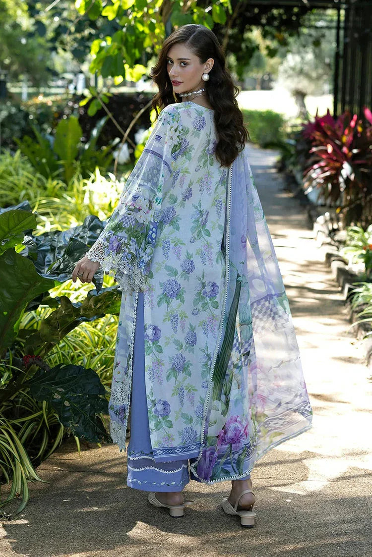 Picture of Elaf - Signature Florals Whispers Collection - ESA-6A MOONLIT PETALS - Unstitched - Available at Raja Sahib