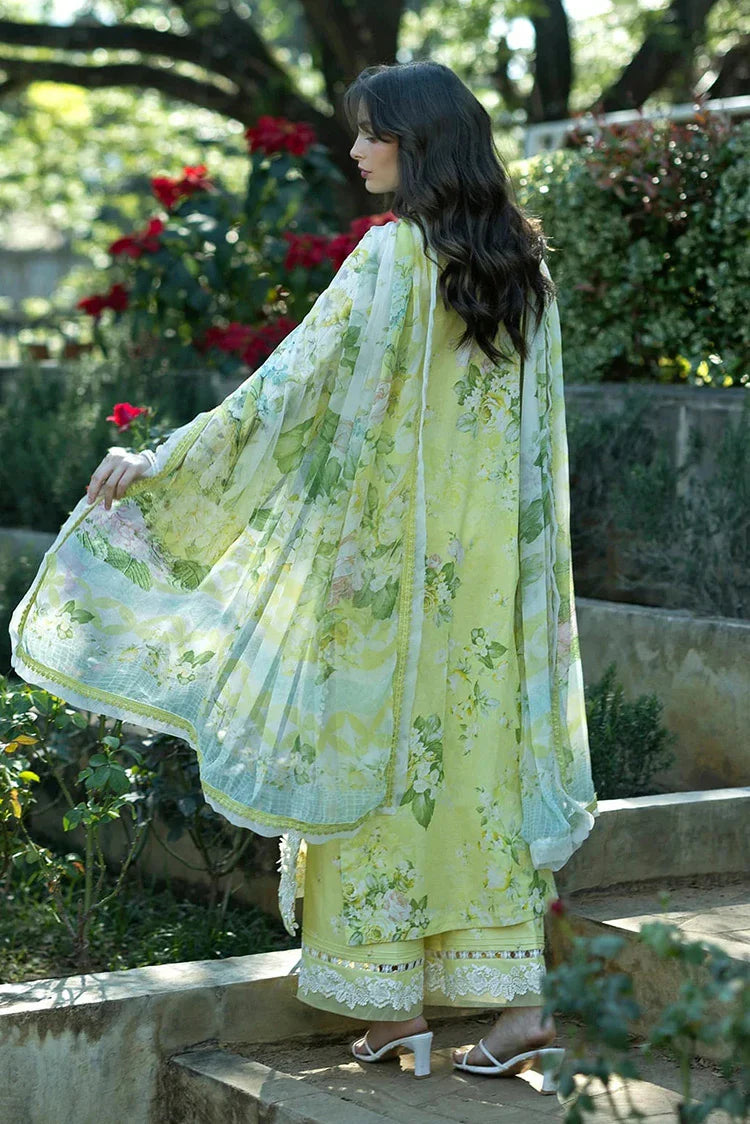 Picture of Elaf - Signature Florals Whispers Collection - ESA-7A IVORY SEASON - Unstitched - Available at Raja Sahib
