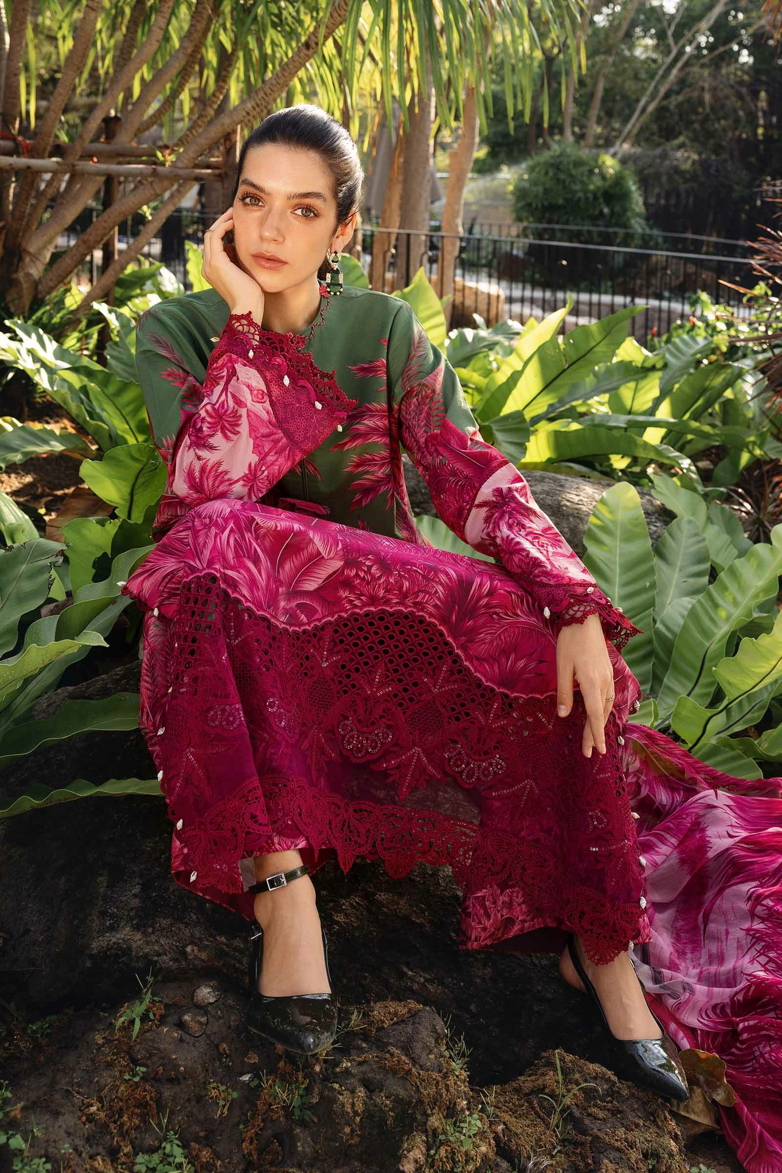 Picture of Maria B - Safari Scape M Prints Summer Collection - Design-11B - Unstitched - Available at Raja Sahib
