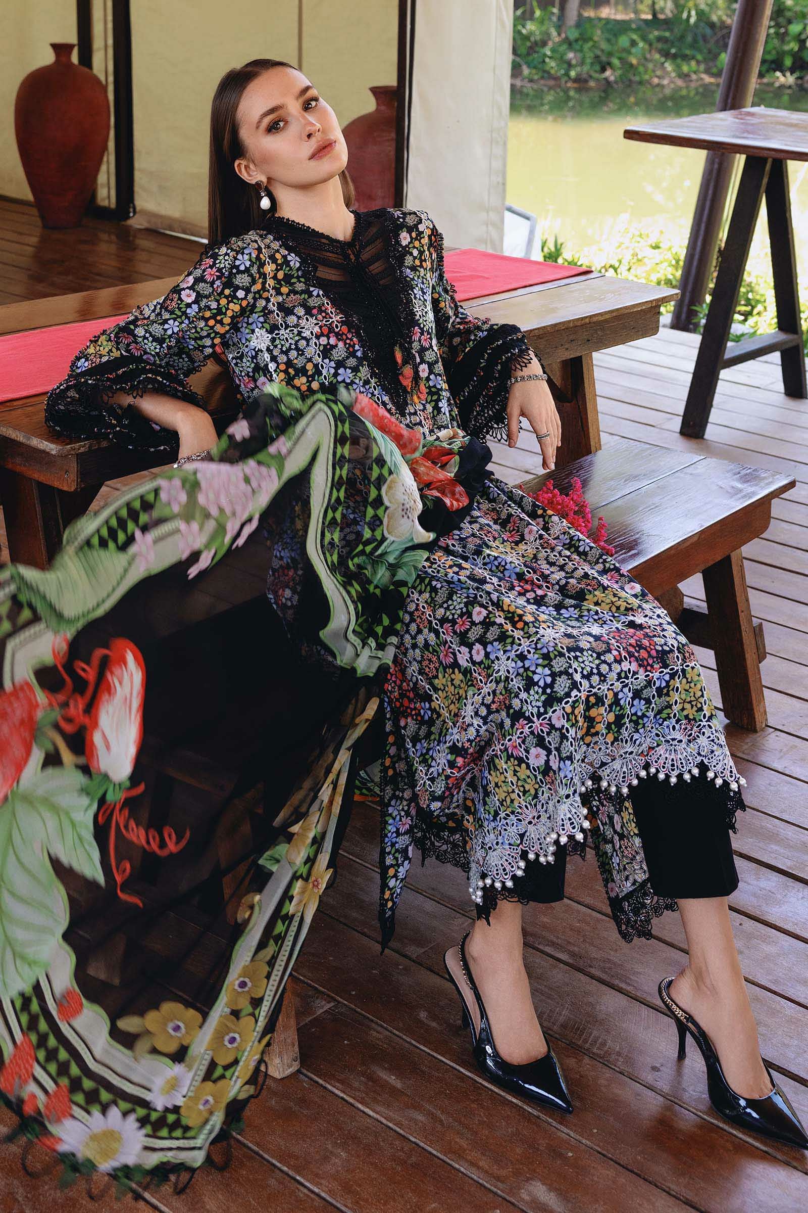 Picture of Maria B - Safari Scape M Prints Summer Collection - Design-14B - Unstitched - Available at Raja Sahib