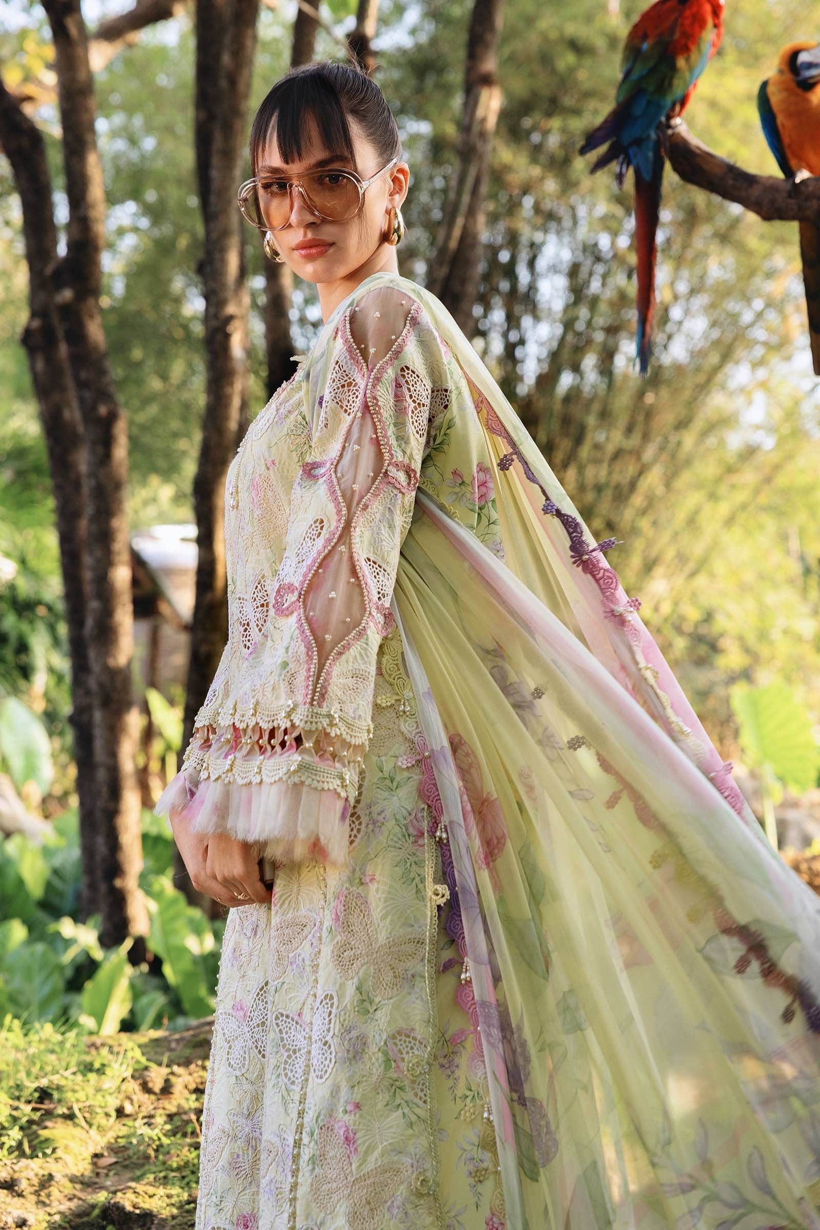 Picture of Maria B - Safari Scape M Prints Summer Collection - Design-1B - Unstitched - Available at Raja Sahib