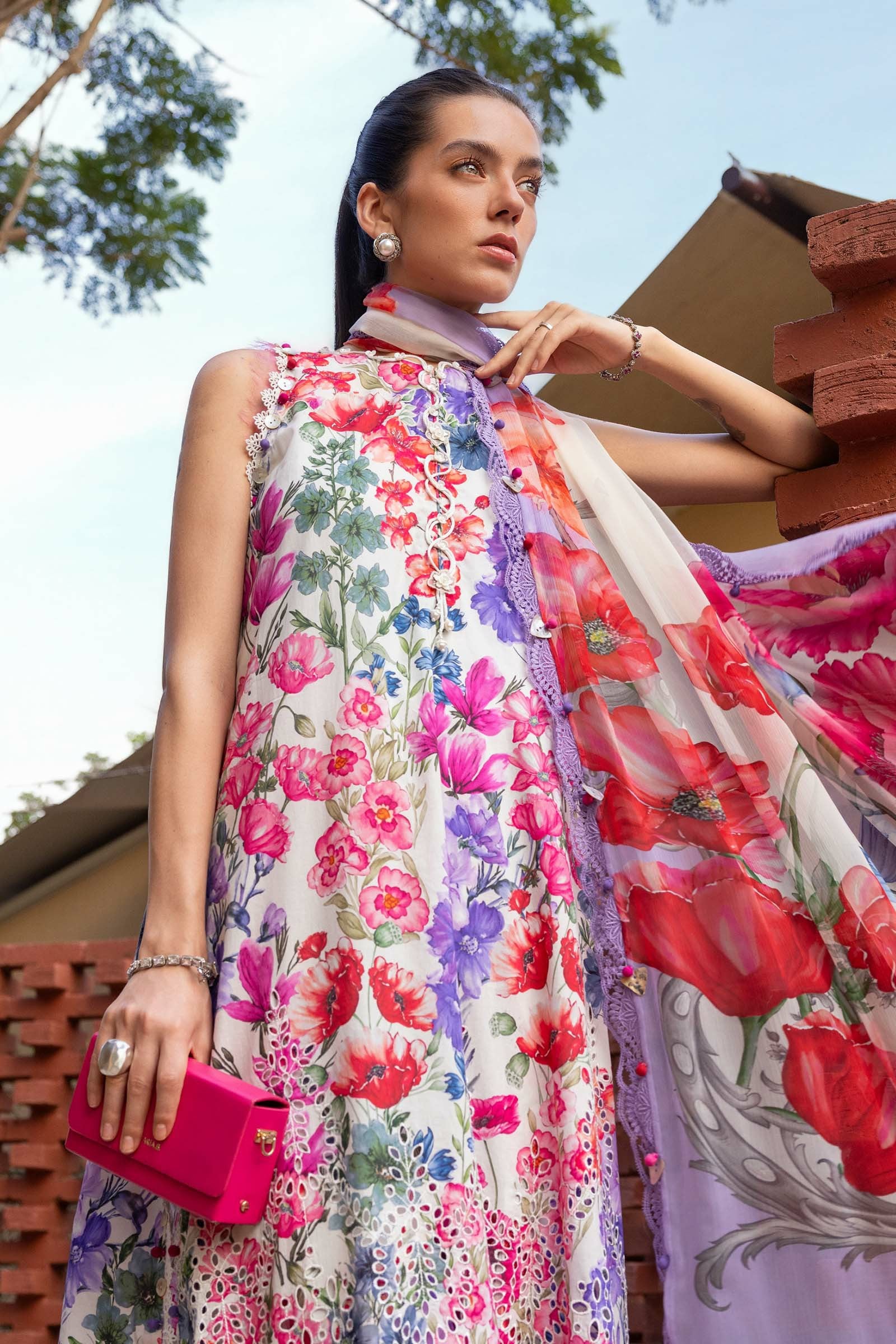 Picture of Maria B - Safari Scape M Prints Summer Collection - Design-2A - Unstitched - Available at Raja Sahib